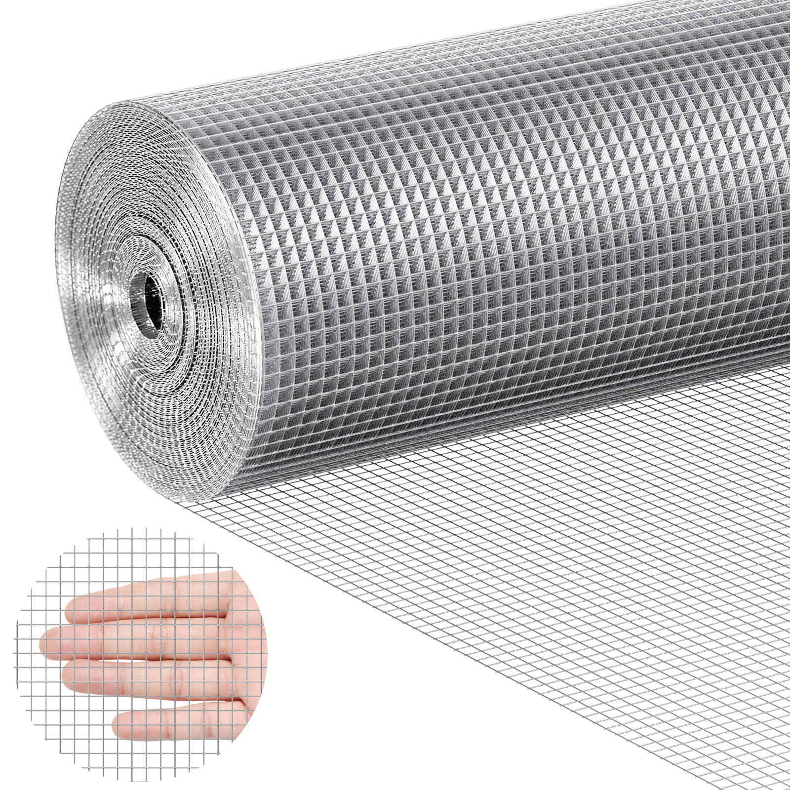 VEVOR Hardware Cloth 1/4″ 36in x 50ft 23 Ga Wire Mesh Roll Chicken Wire Fencing