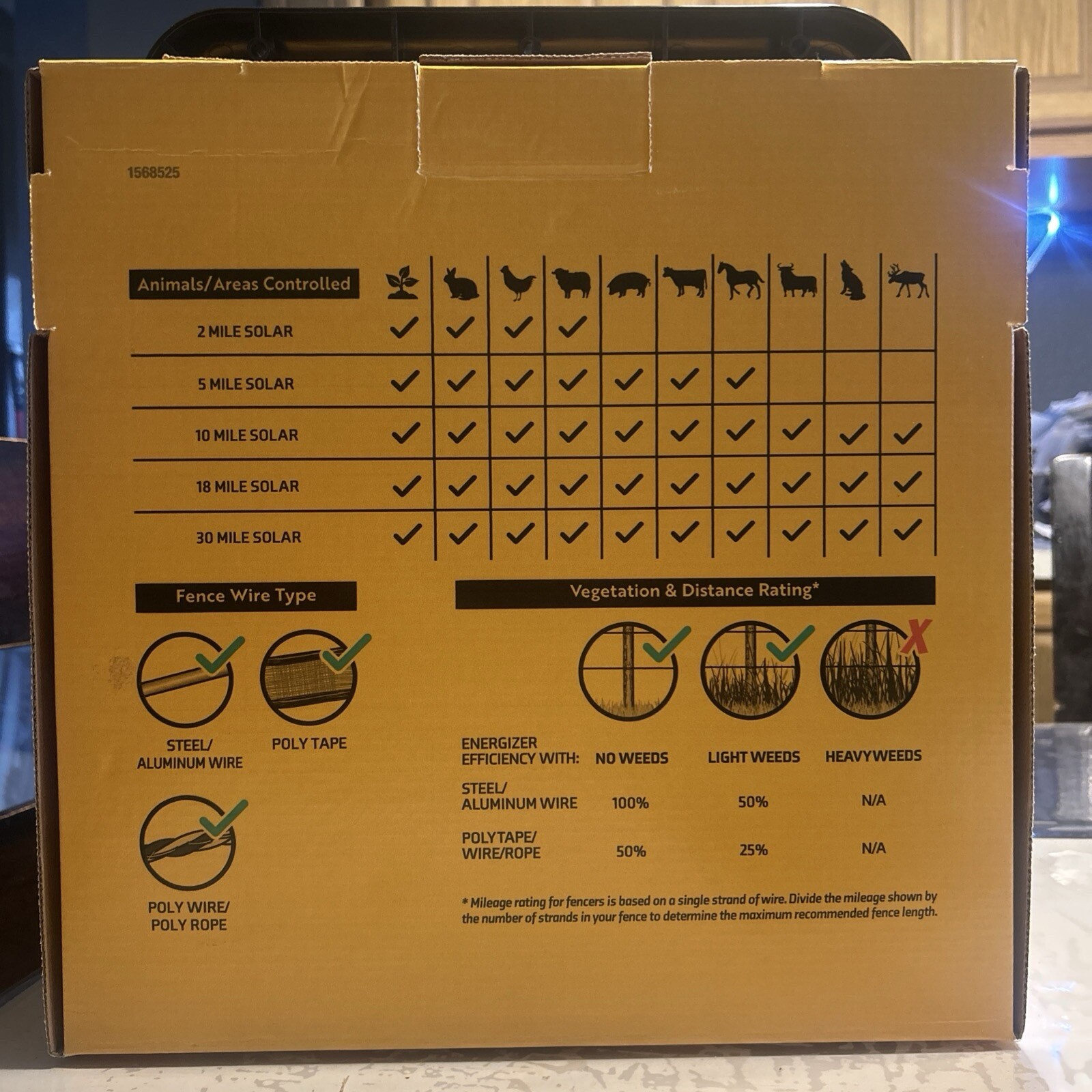American Farm Works Solar Electric Fence Controller 10 Miles 1 Year TSC Warranty