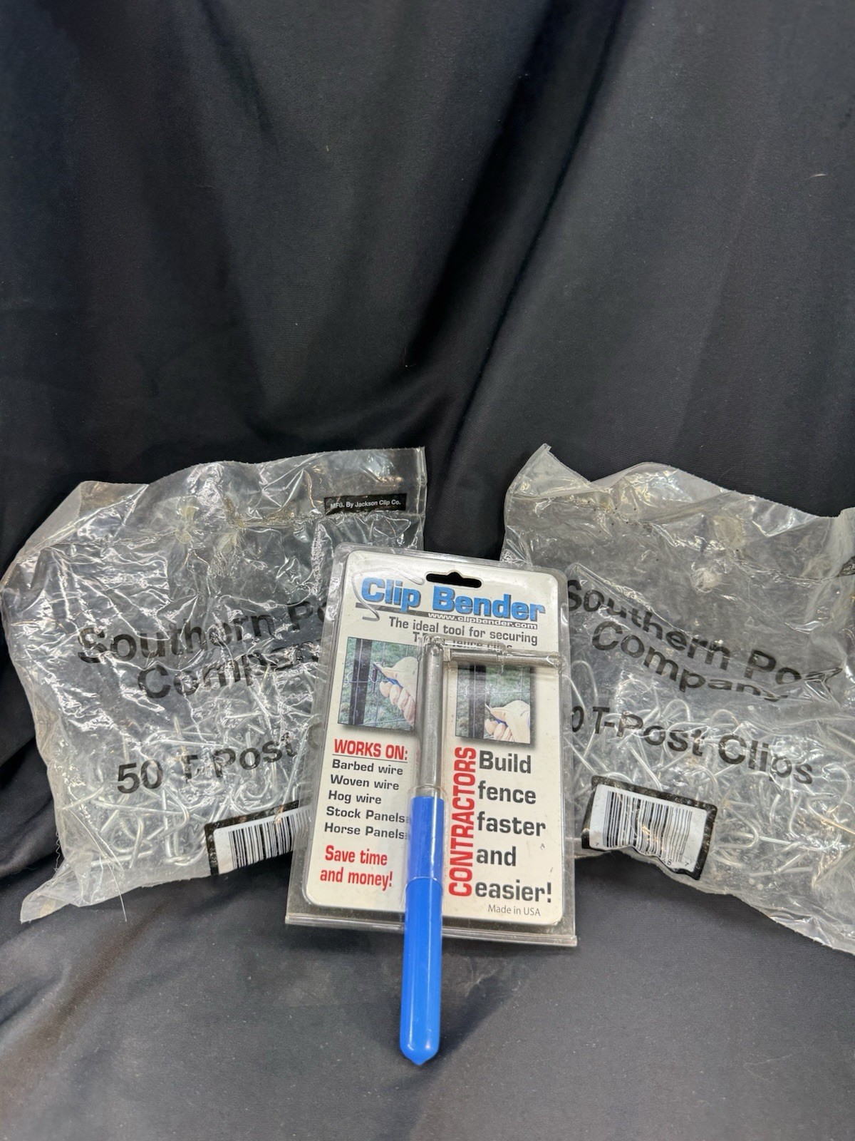 The Clip Bender, Ultimate Fencing Tool + 2 Bags Of T Post Clips USA