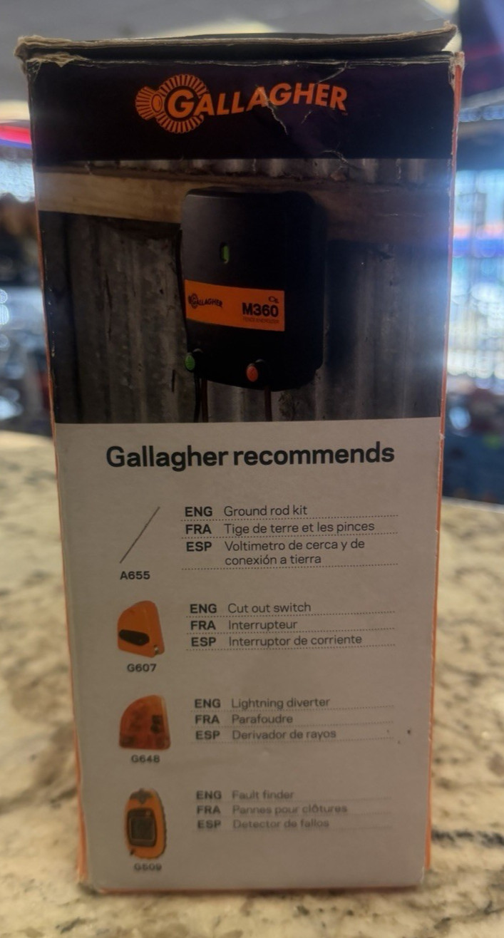 New Gallagher M360 Electric Fence Energizer Brand New!!!