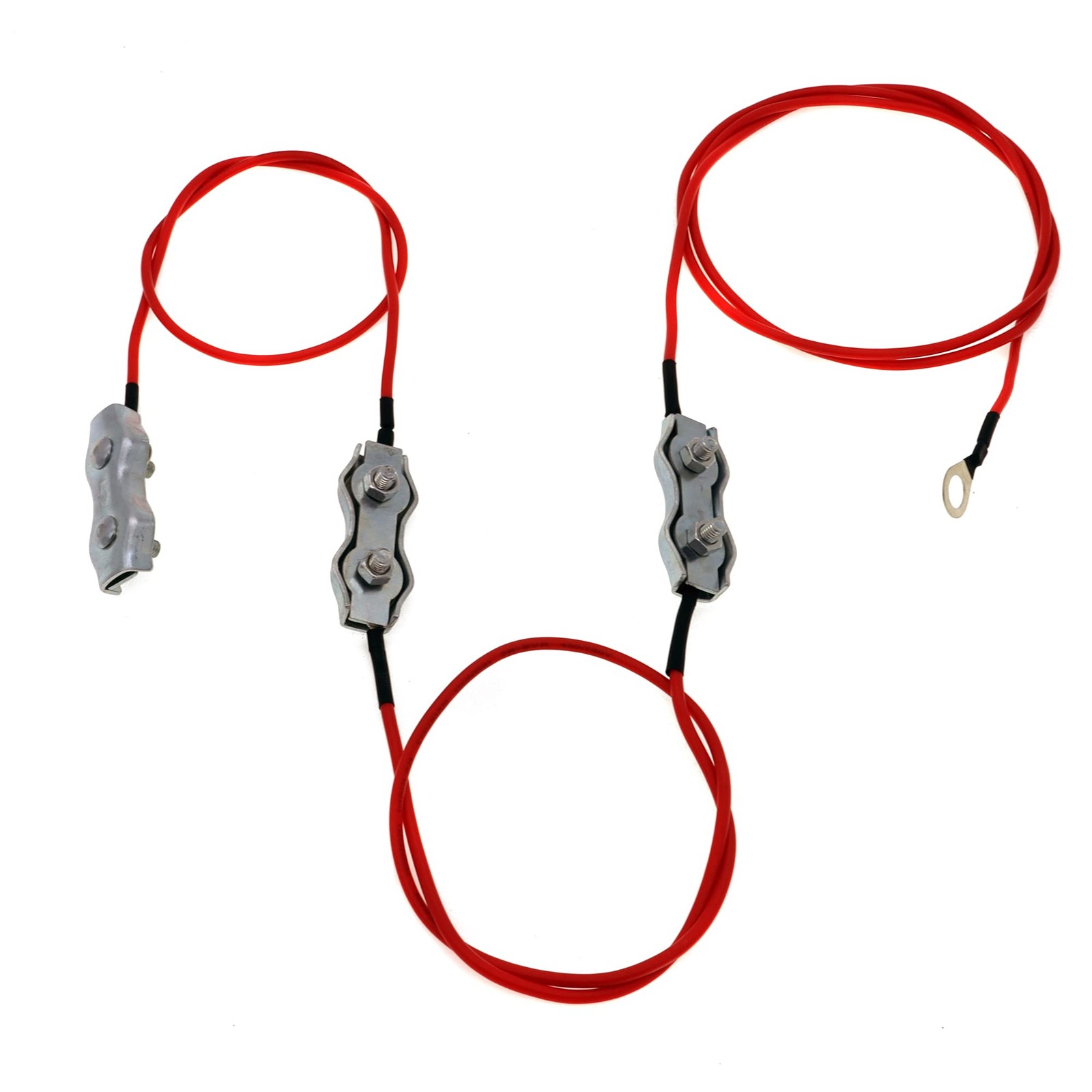 Polywire To Polywire To Polywire Connector With Wire And Wire Clamp For Electric