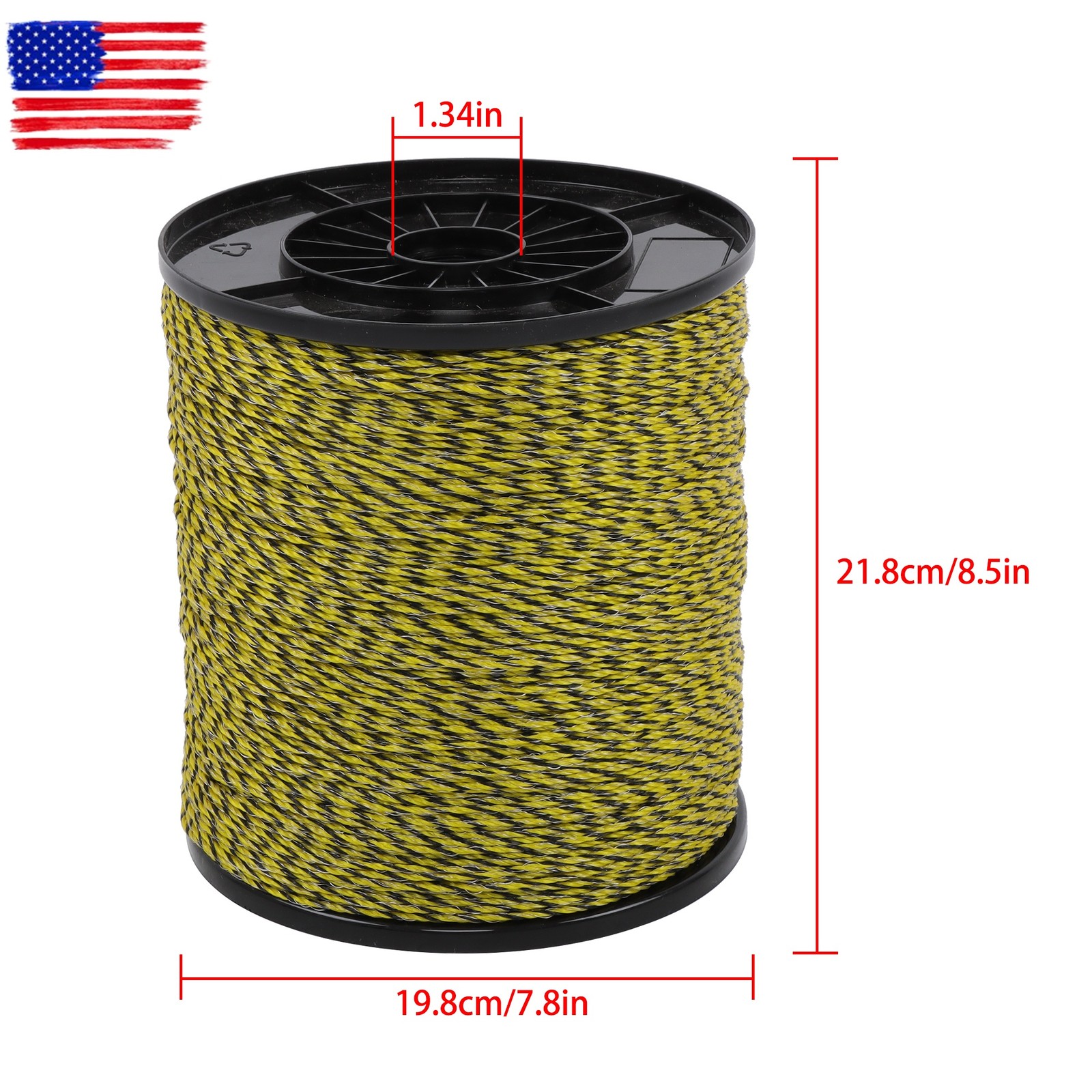 3366Ft 1/8 inch Electric Fence Wire Fencing Polywire Horse Cattle Livestock