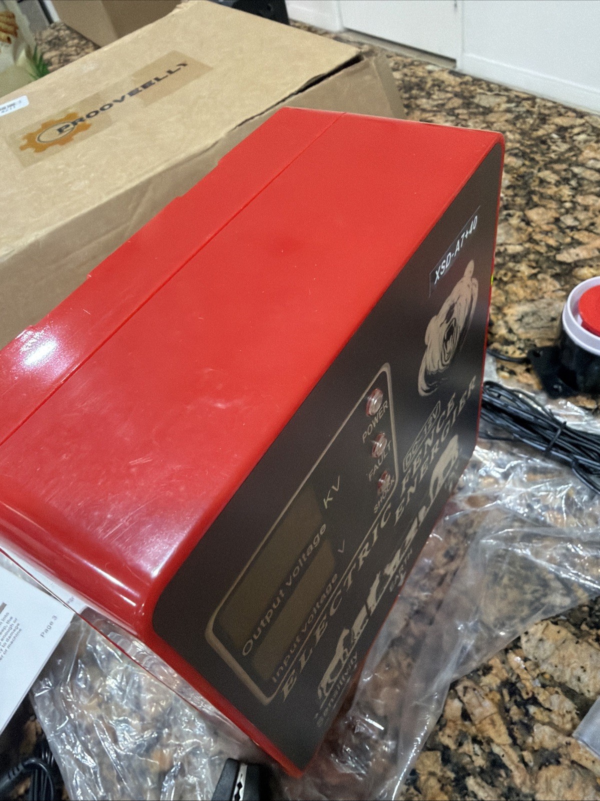 9J Electric Fence Charger Energizer, 9 Joules 400 Acres, AC DC 2 in 1 Powered…