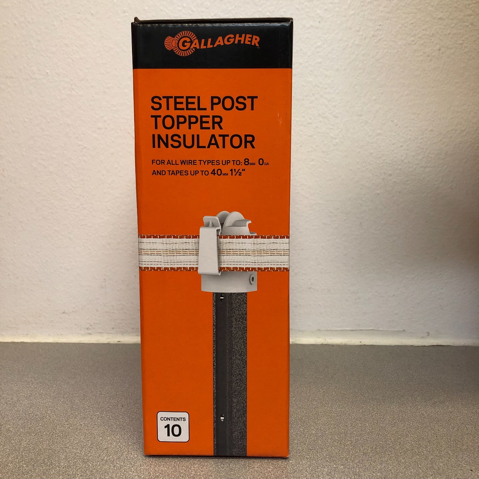 Gallagher G68513 T-Post Safety Cap and Insulator White