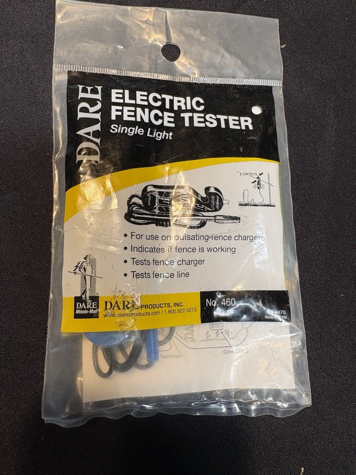 Electric Fence Tester Dare Single Light #460 NEW