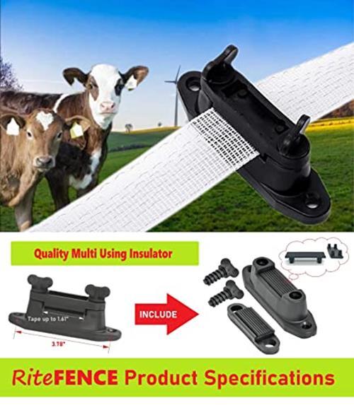 Electric Fence Tape Clamp/Corner/Stretch/Tensioner Insulator Screwlock