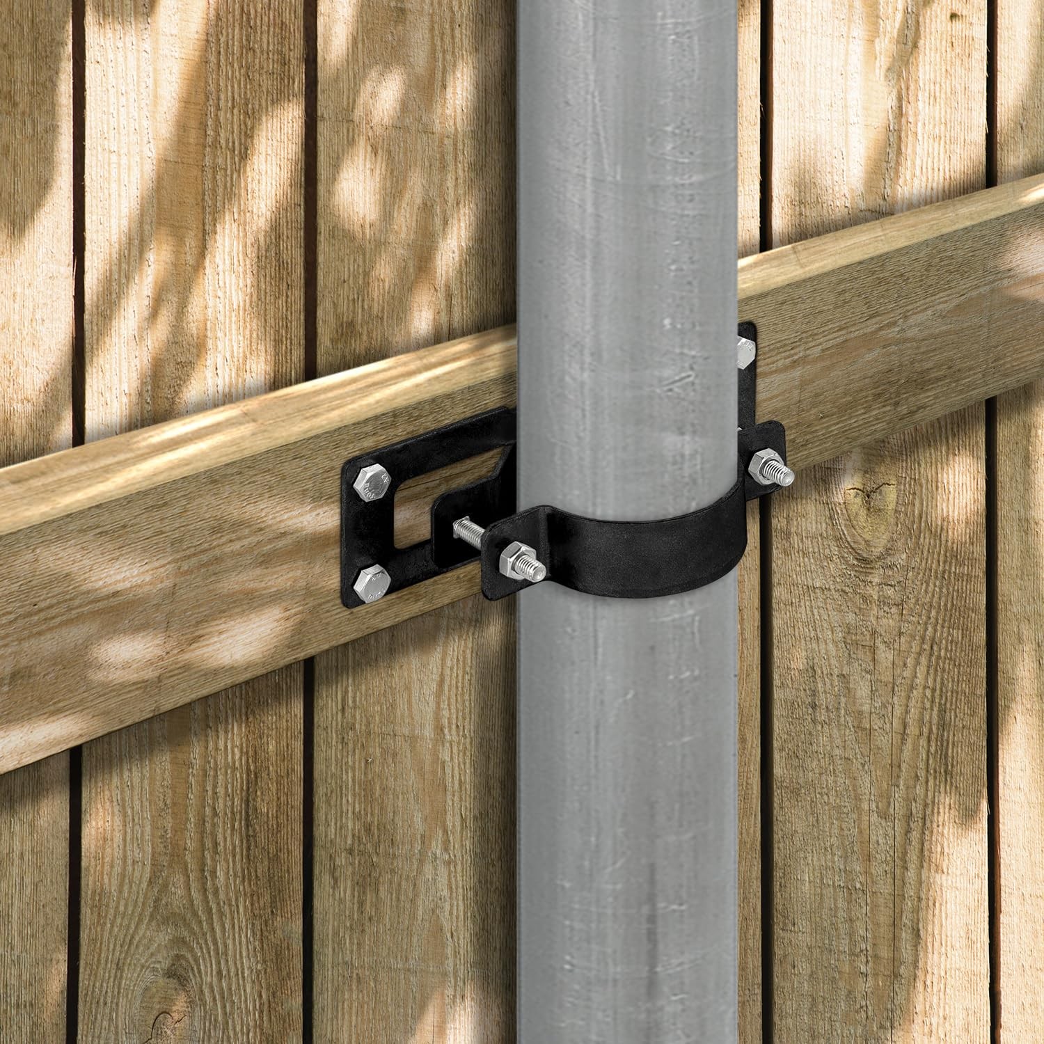 12 Pack Fence Brackets, Black Fence Frame, They use to Attach a Wooden Fence …