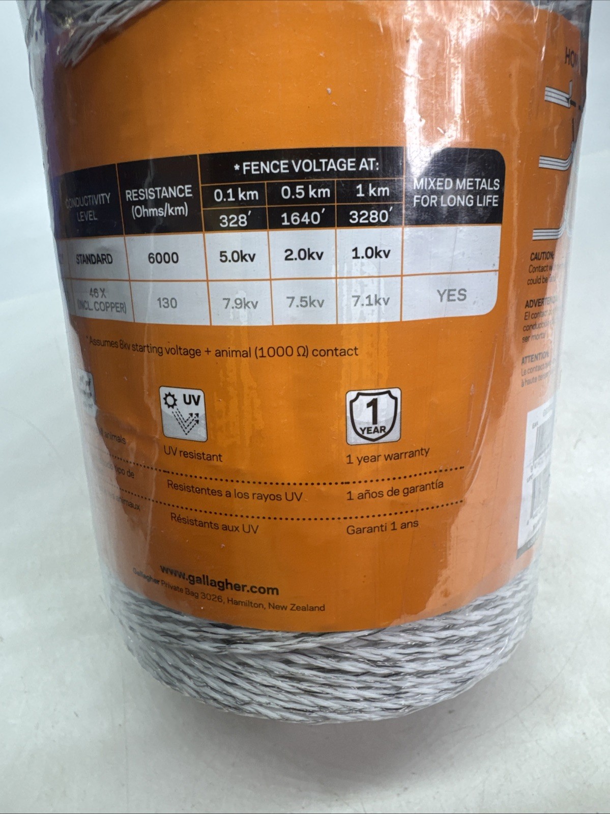Gallagher G620300 1/16″ Poly Wire Electric Fence – 1320ft + 328ft Bonus D2