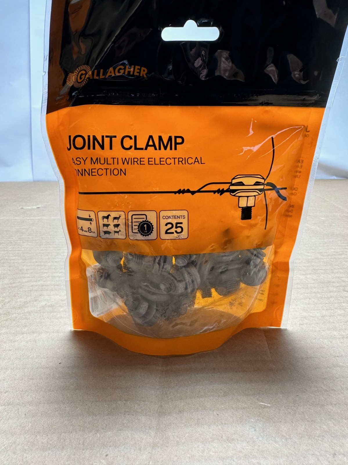 50x Pack Gallagher G60355 Joint Clamps Easy Multi Wire Electrical Connection