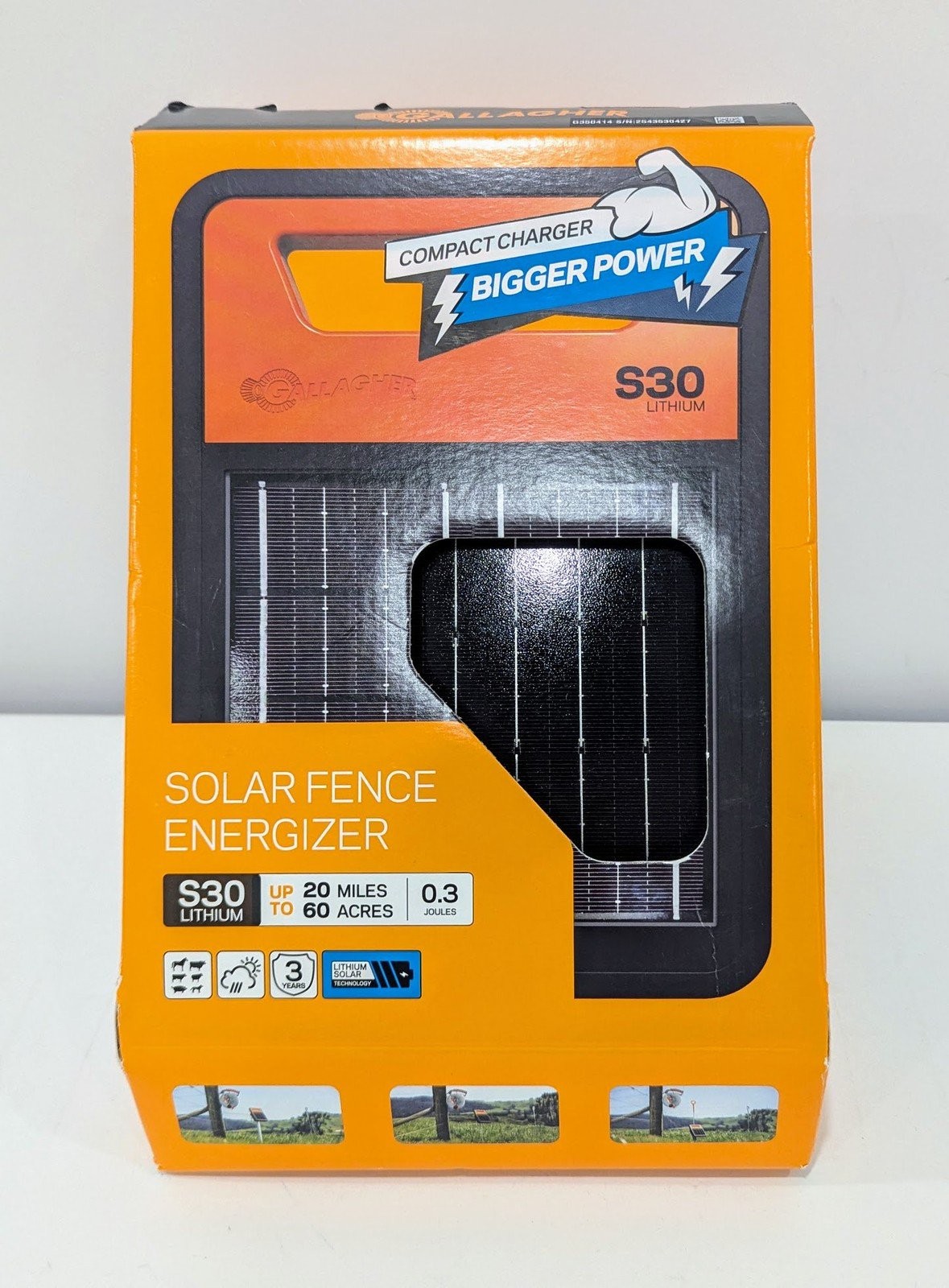 Gallagher S30 Lithium Solar Electric Fence Energizer – G350414