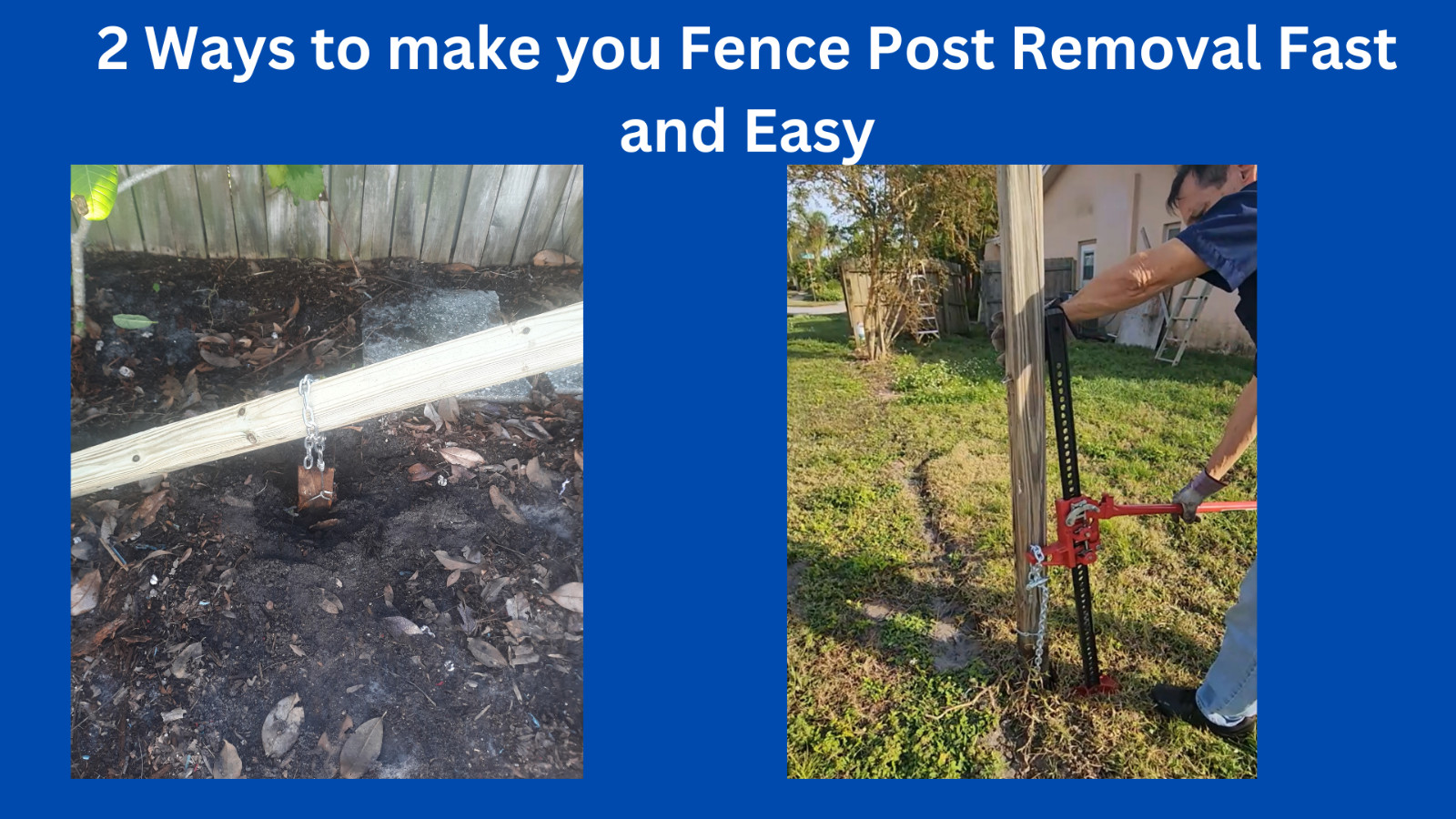 Fence Post removal tool, Pull A Post heavy duty pole remover, post puller 4×4 