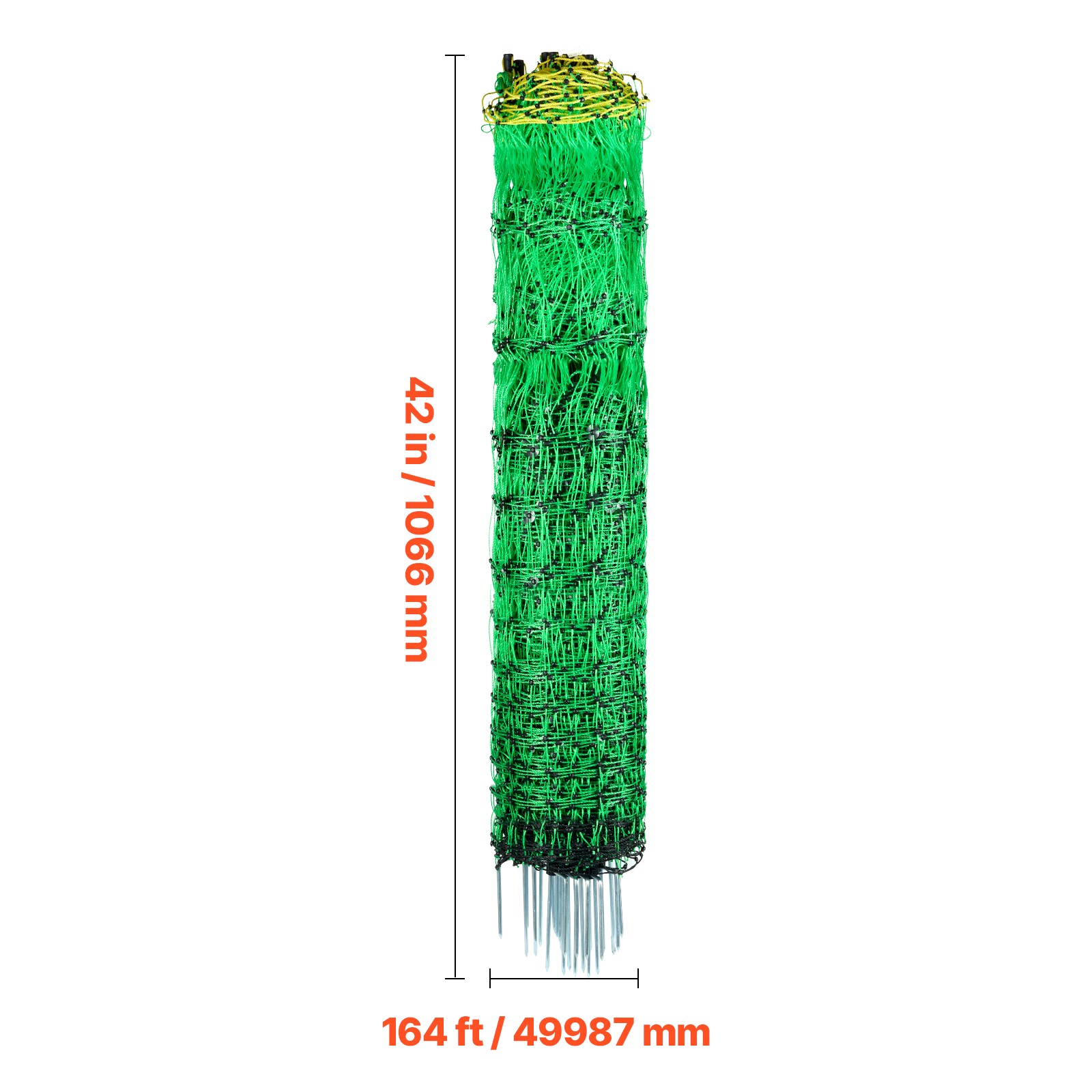 VEVOR Electric Netting Fence Kits Sheep Fencing 42.5″H x 164’L with Posts Spikes
