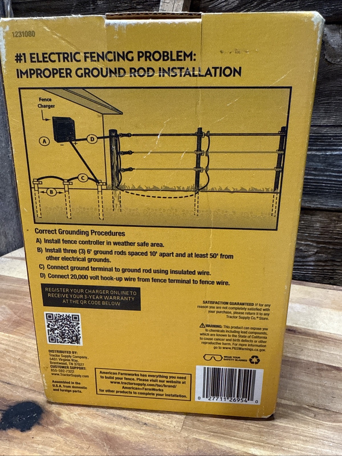 American Farm Works 2 Mile Electric Fence Controller AC Powered, New(1231080)