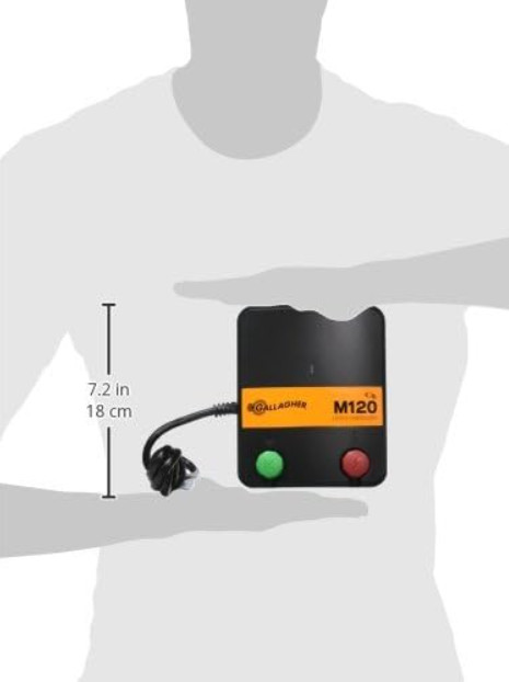 Gallagher M120 Electric Fence Energizer, 110V AC Charger – G330434 – Not Ship CA