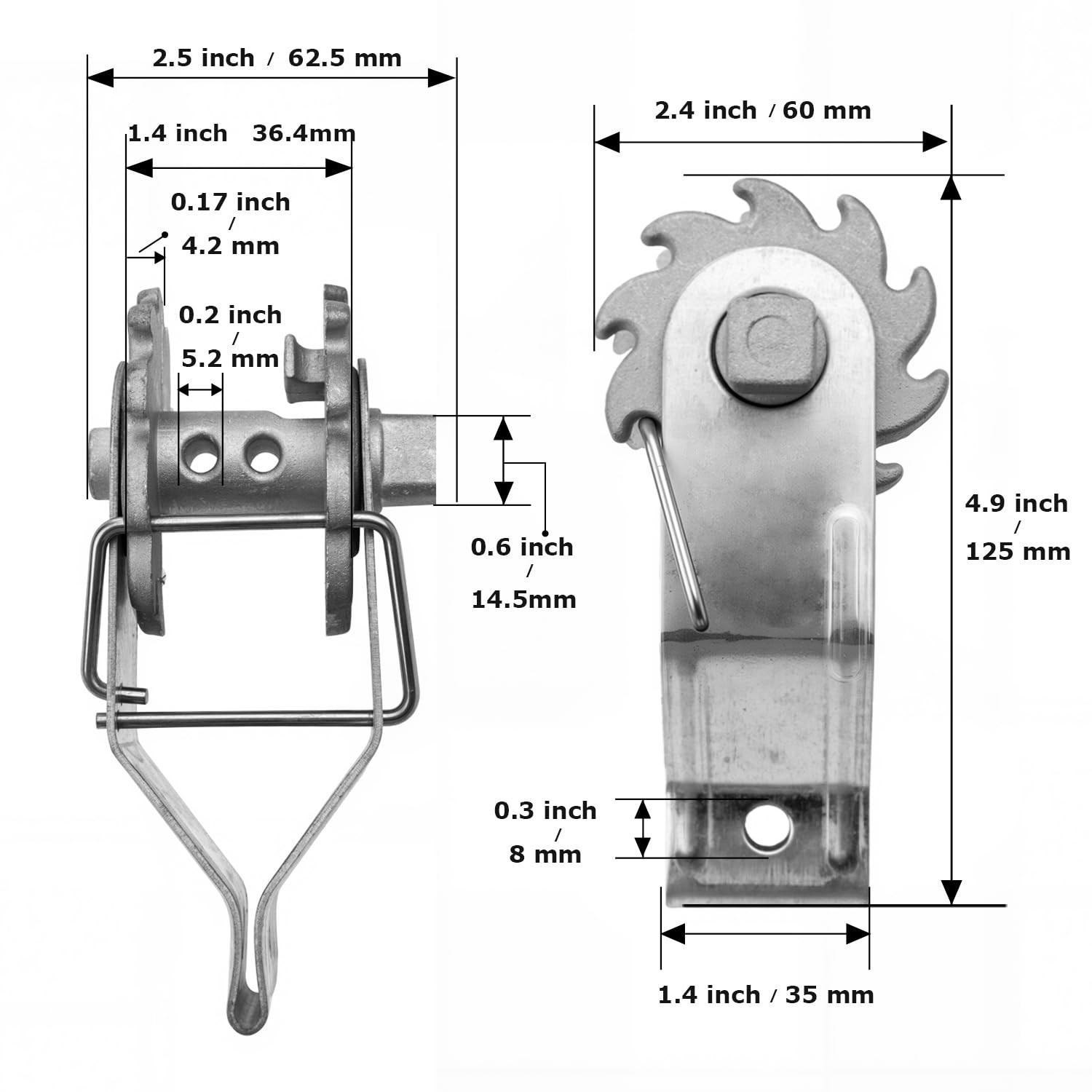 Electric Fence Wire Tensioner and Wire Strainer, 10 pcs Heavy Duty Inline Wir…