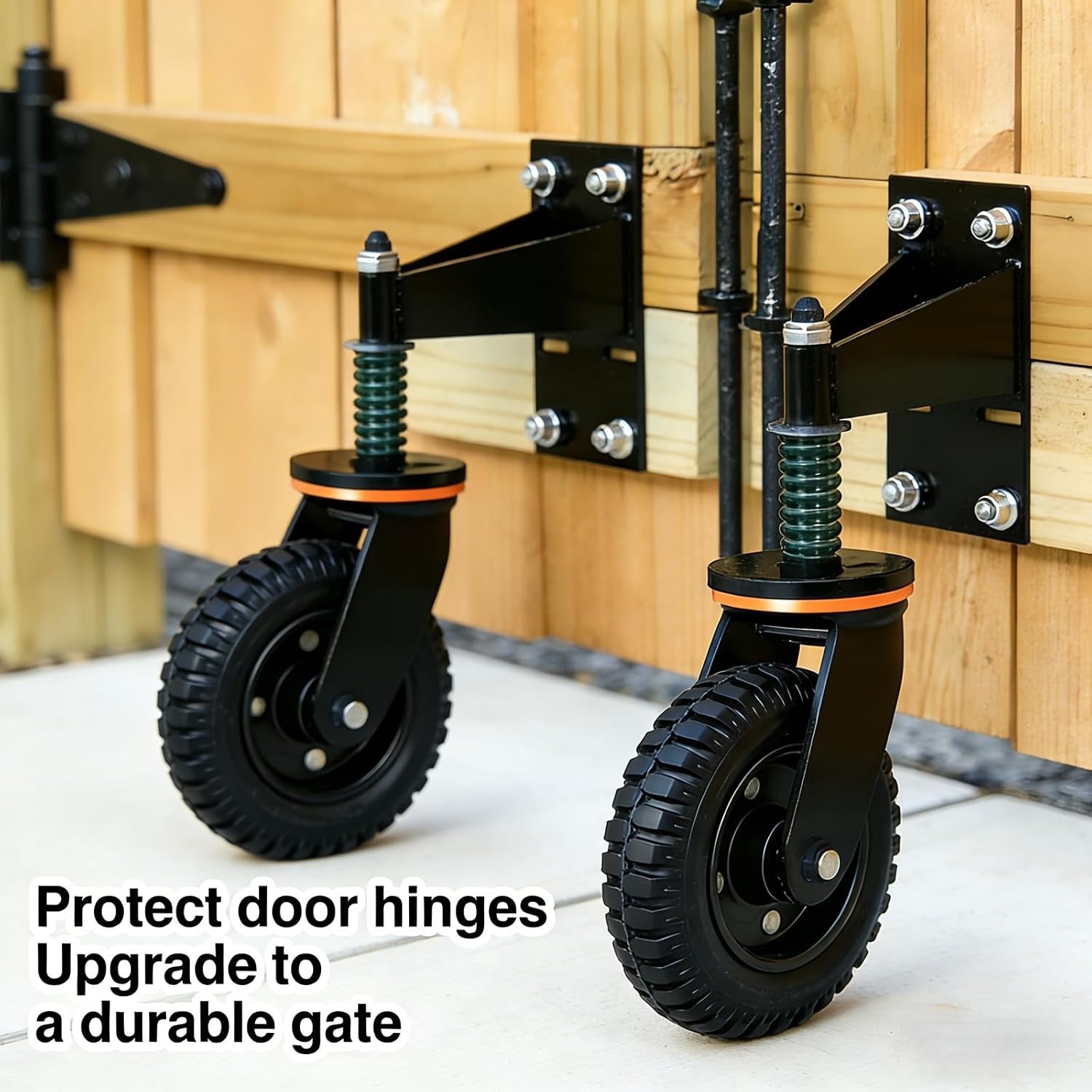 Easy Install Gate Wheel – Fits Metal & Wood Gates