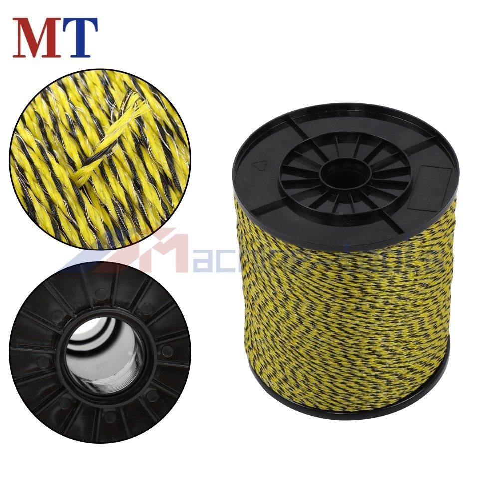 Upgraded Electric Fence Polywire 3366 feet 1/8 inch 6 Stainless Steel Strands