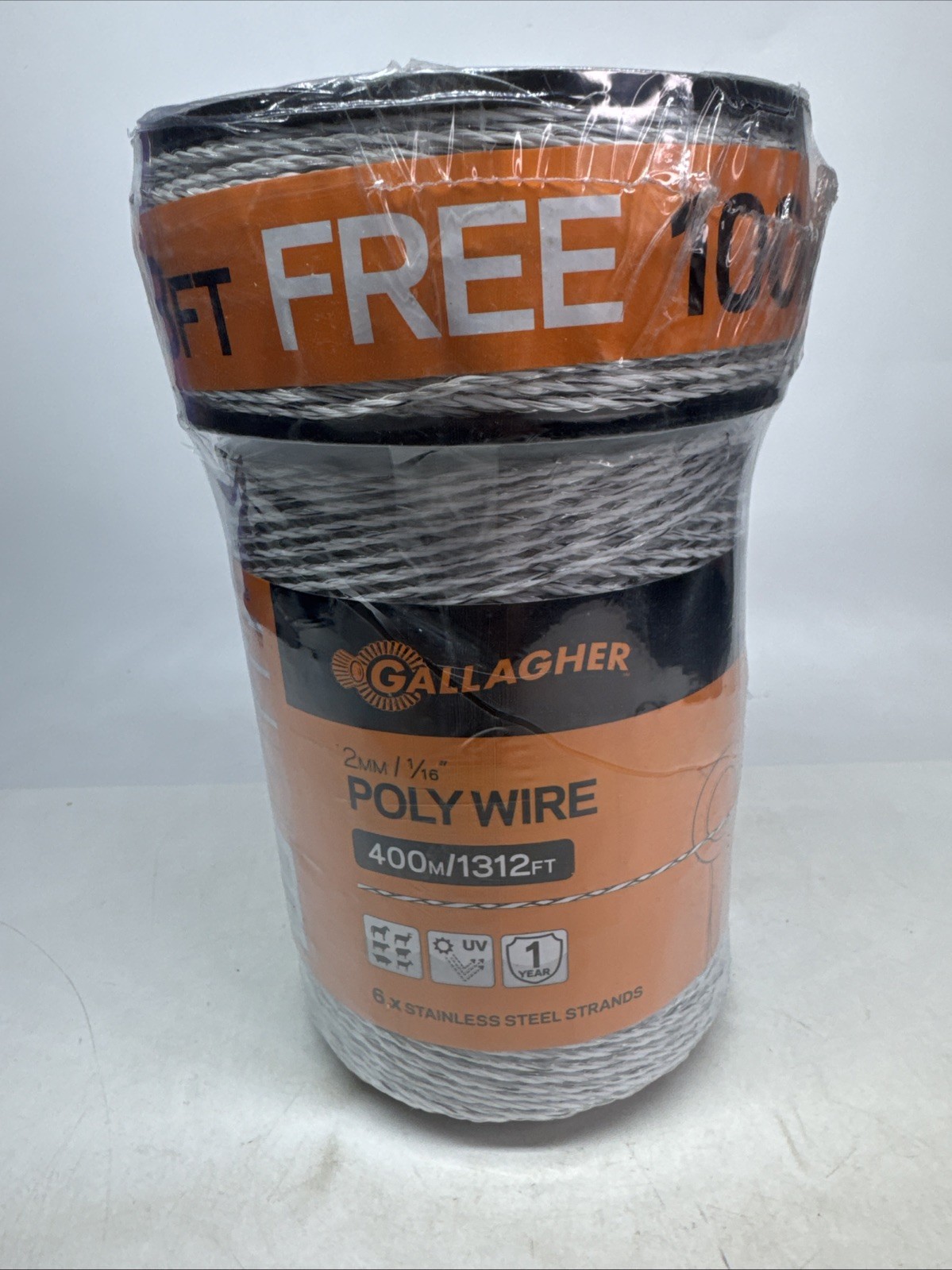 Gallagher G620300 1/16″ Poly Wire Electric Fence – 1320ft + 328ft Bonus D2