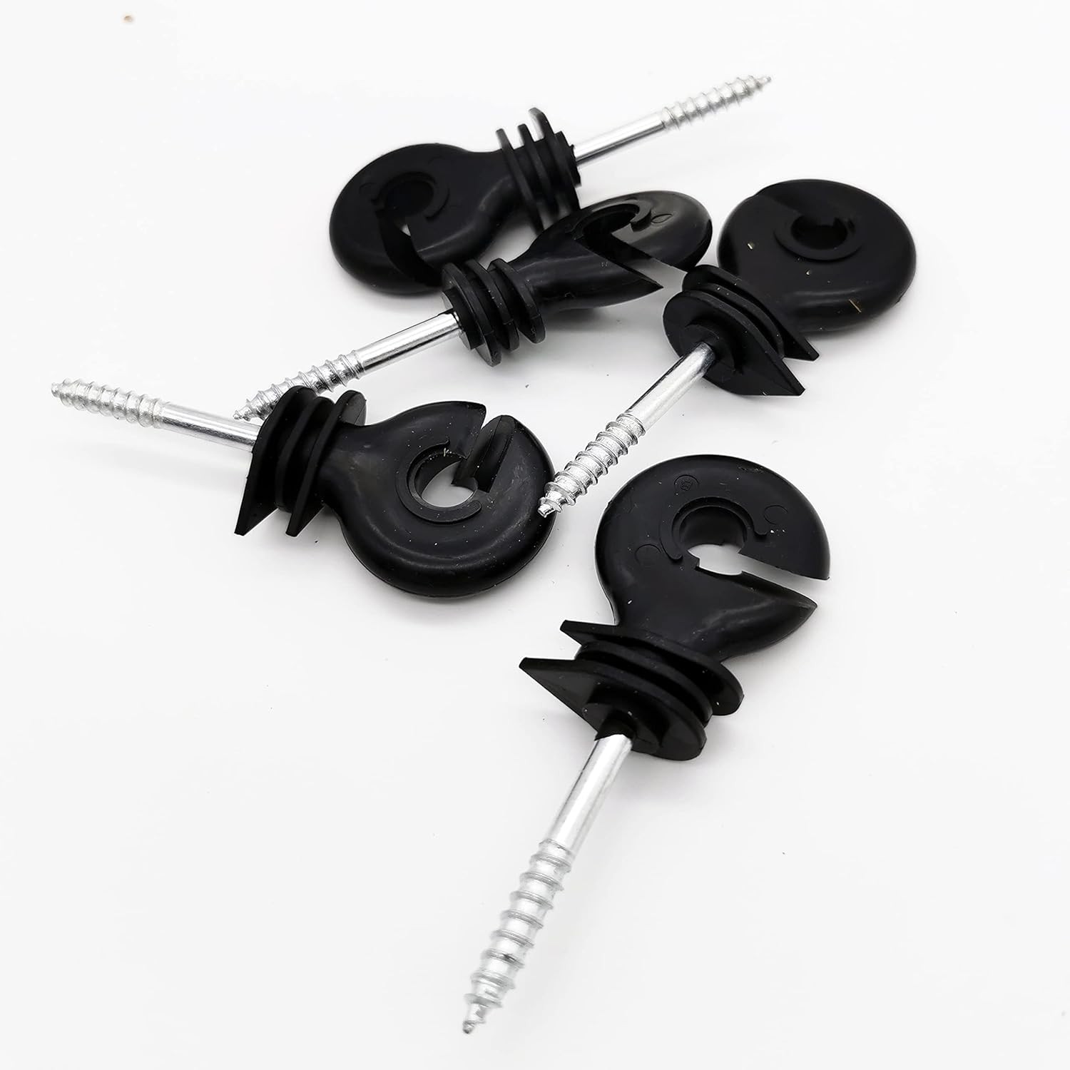 120 Pcs Electric Fence Insulator Screw-In Insulator Fence Ring Post Wood Post