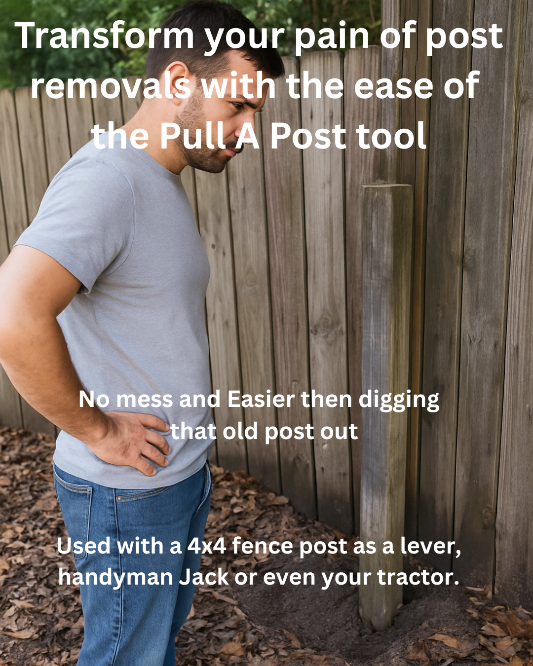 Fence Post removal tool, Pull A Post heavy duty pole remover, post puller 4×4 