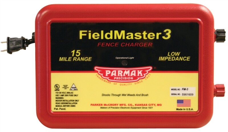 Parmak VM3/FM3 Electric Fence Charger 110/120 V 0.99 to 2.5 J 15 MILE 4338810