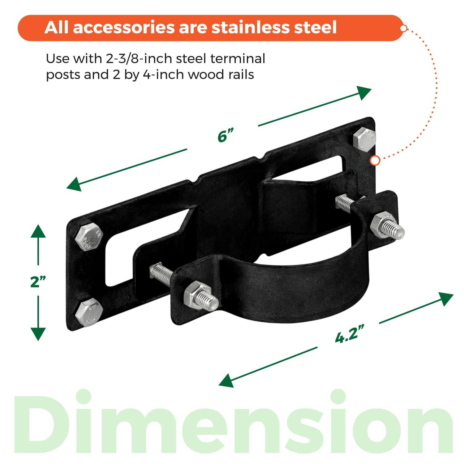 12 Pack Fence Brackets, Black Fence Frame, They use to Attach a Wooden Fence …