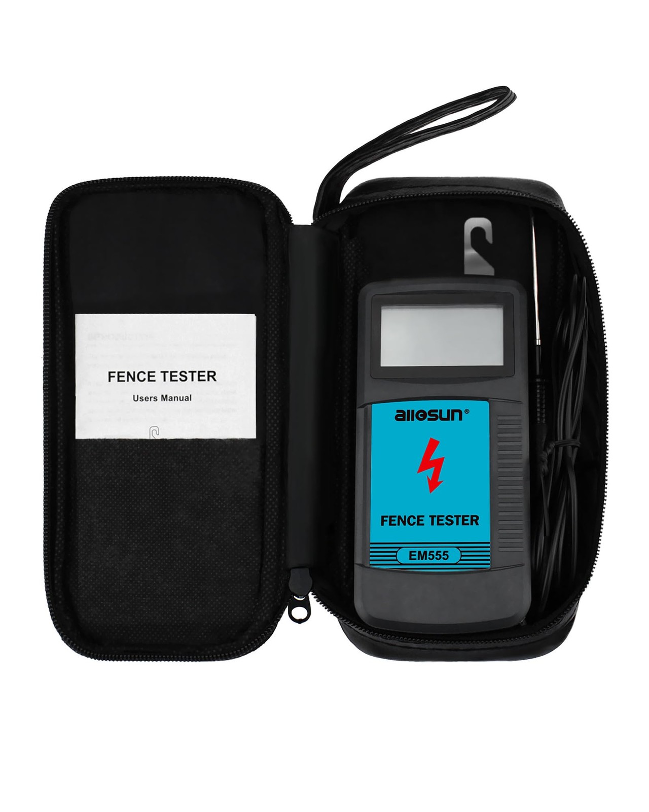 ALLOSUN Electric Fence Tester Fault Finder Digital Electric Fence Voltage Tes…
