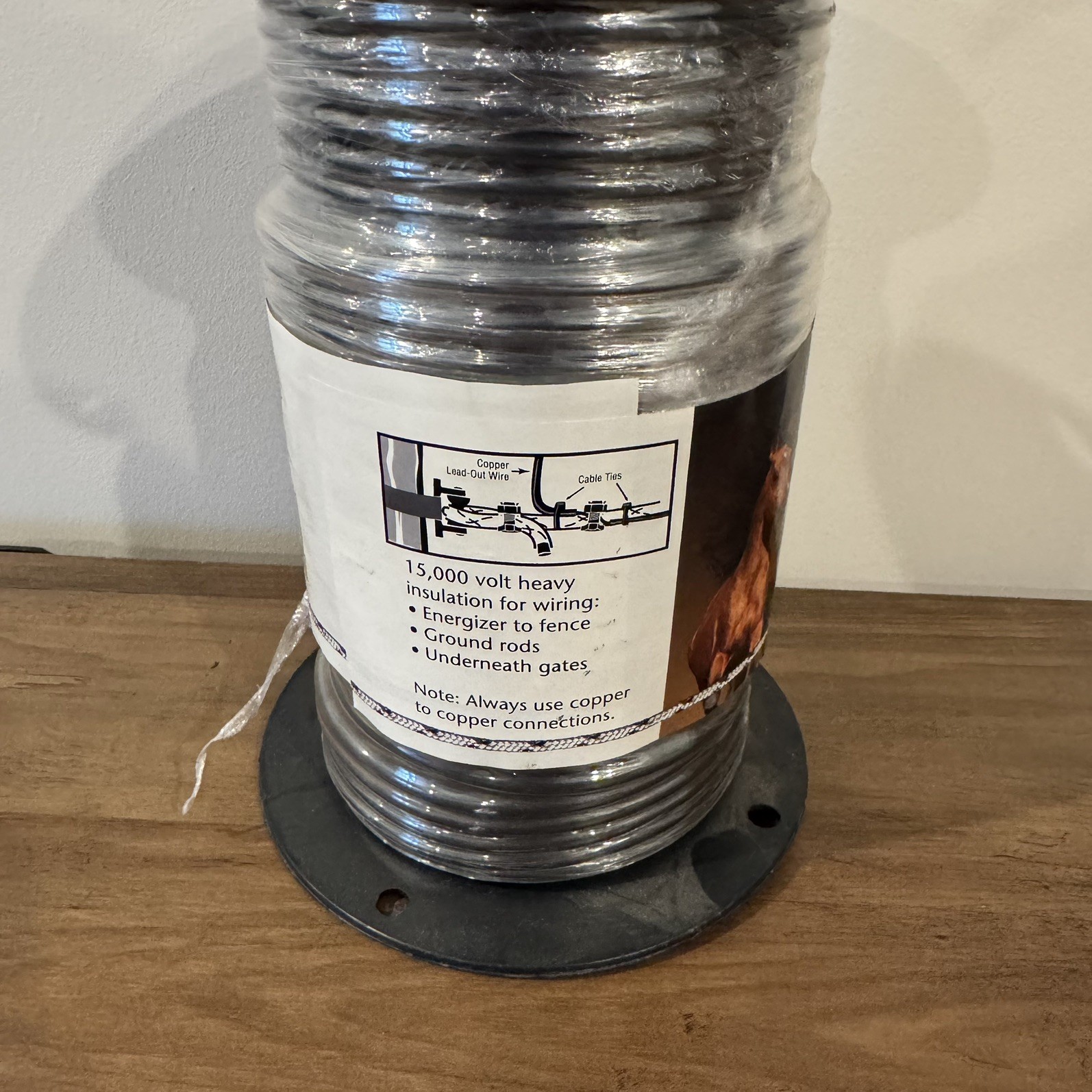 ElectroBraid 200 ft High-Voltage Insulated Copper Lead Out Fence Wire UGCC200