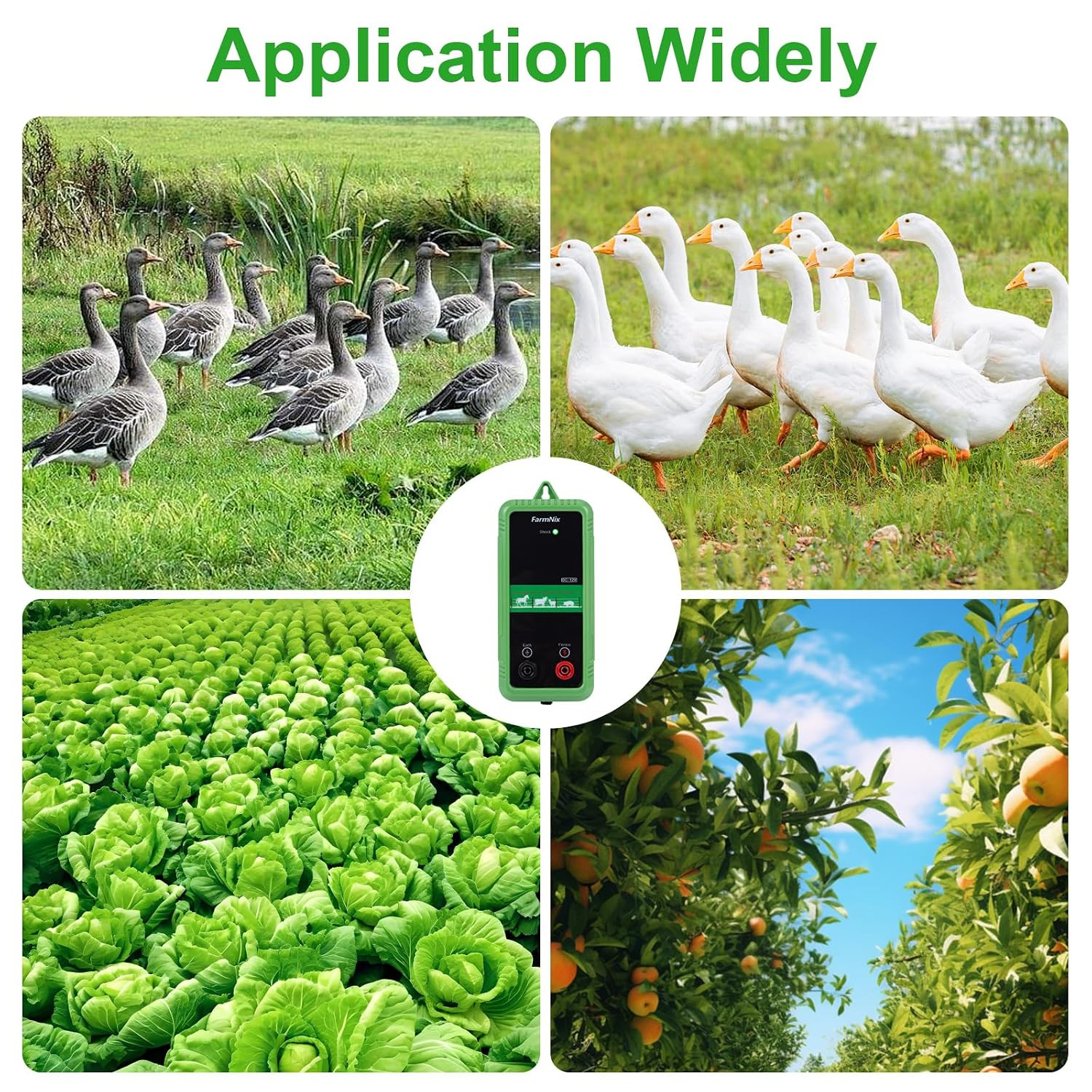 10KV Electric Fence Charger,5 Miles Electric Fence 1 Joules Pulse Energy,Waterpr