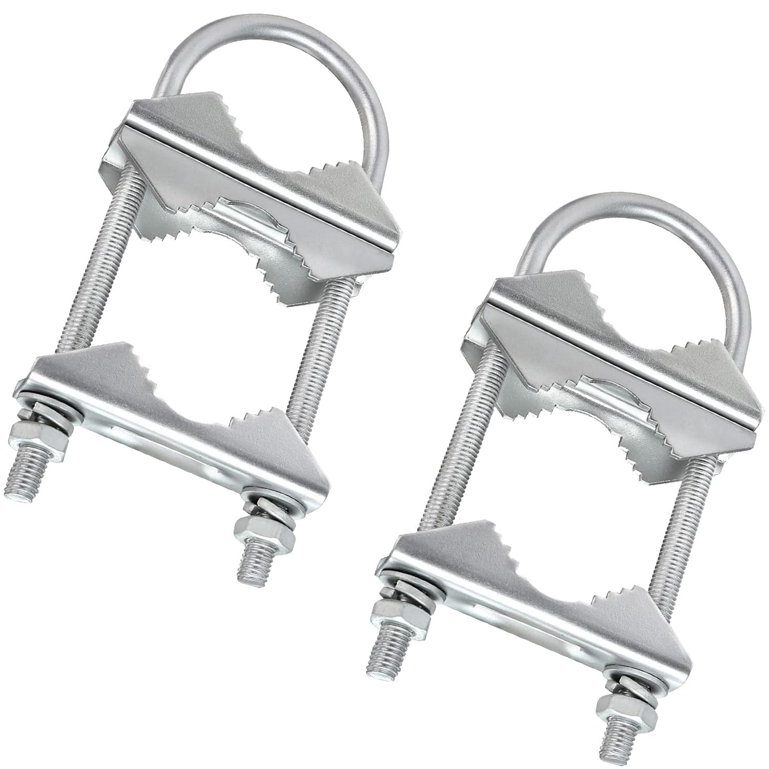 Heavy Duty Pole Mount Clamp Set for Antenna Flag TV Pipe 1 to 2.1 Inch Fit new